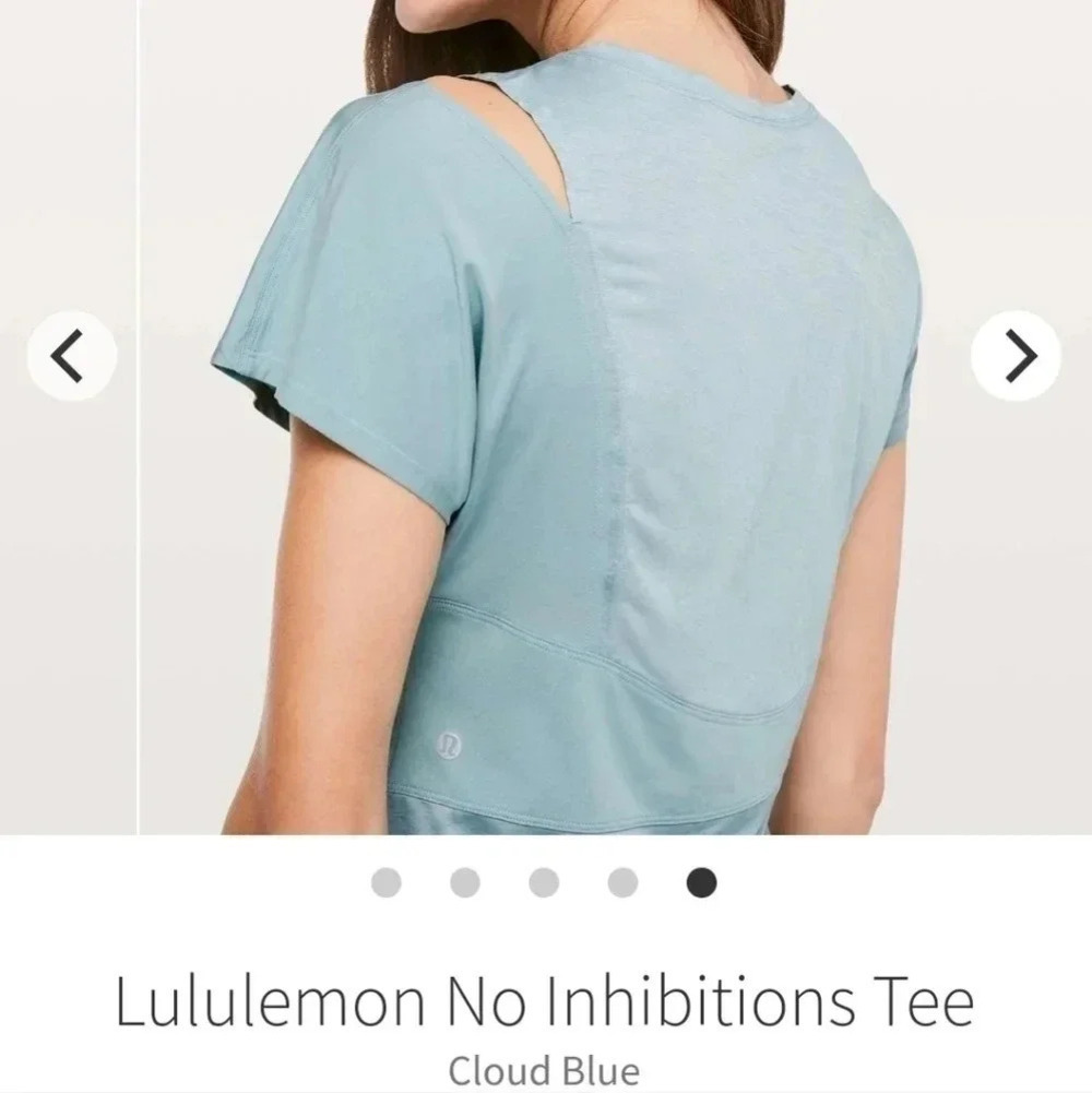 Lulemon no  inhibitions tee green - Picture 4 of 16